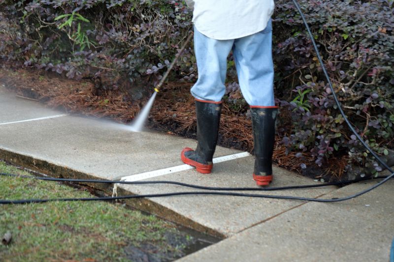 Concrete Path Power Washing