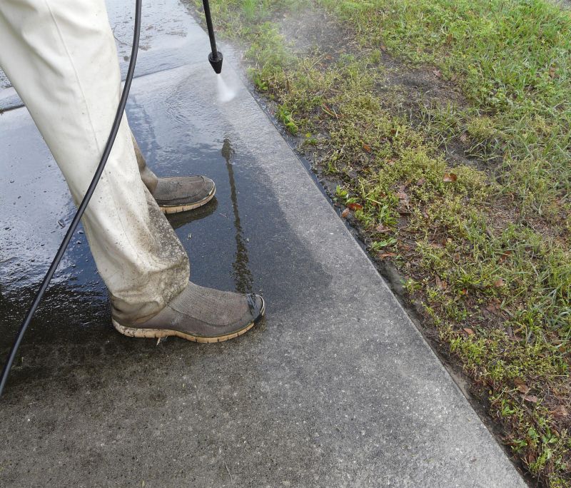 Concrete Path Power Washing