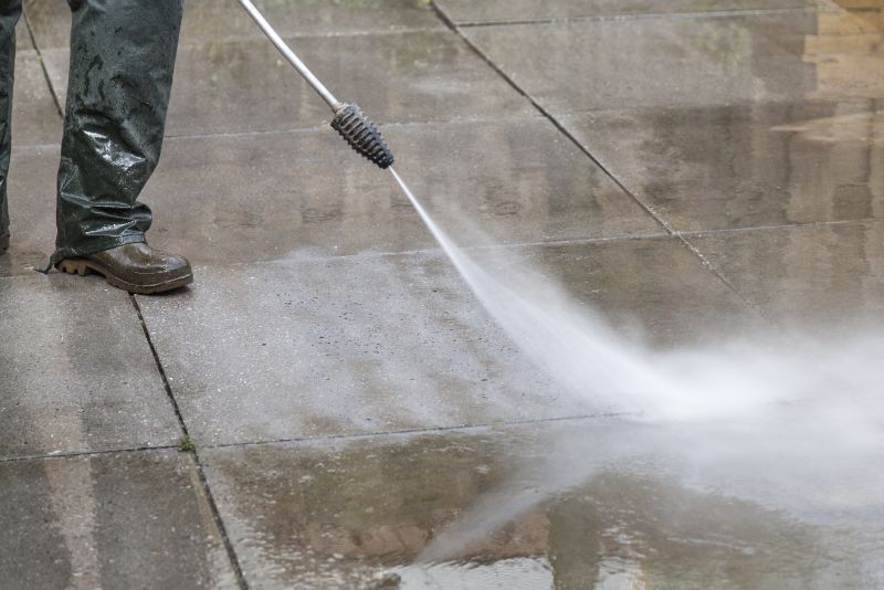Concrete Path Power Washing